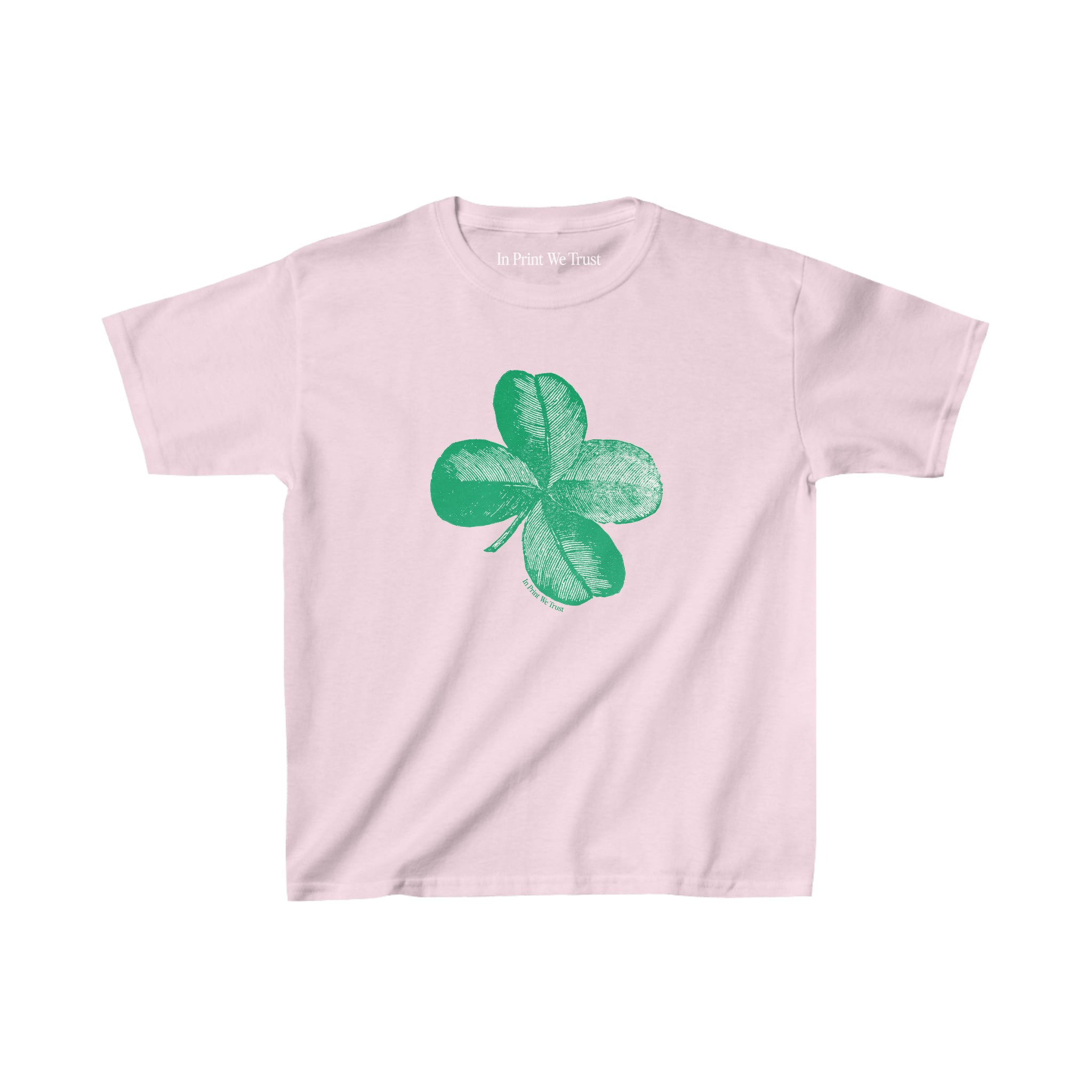 four - leaf clover essential baby tee - In Print We Trust