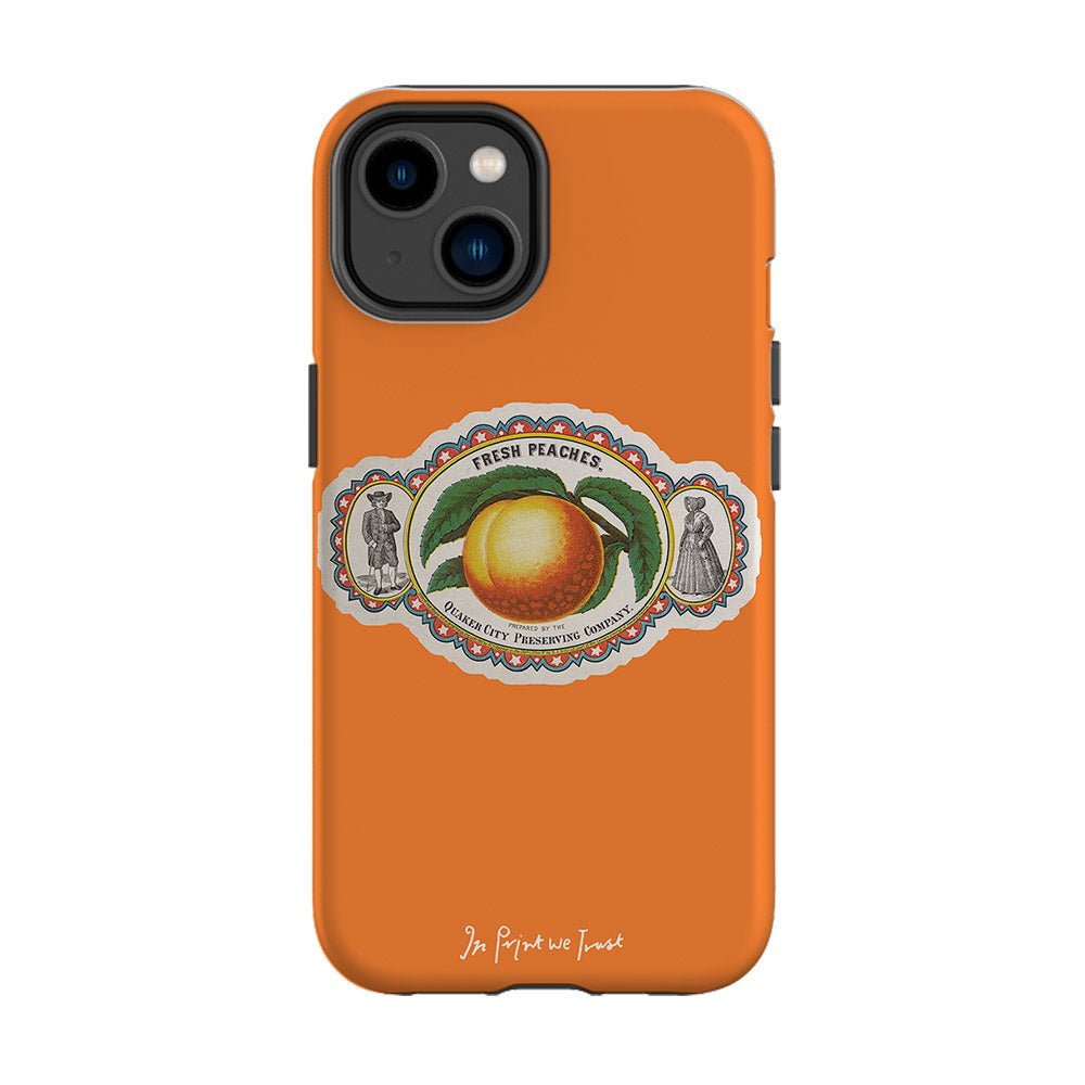 fresh peaches tough iPhone case - In Print We Trust