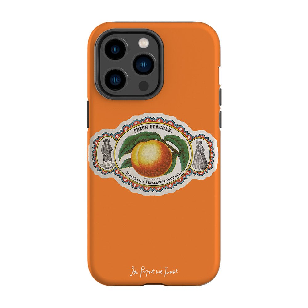 fresh peaches tough iPhone case - In Print We Trust