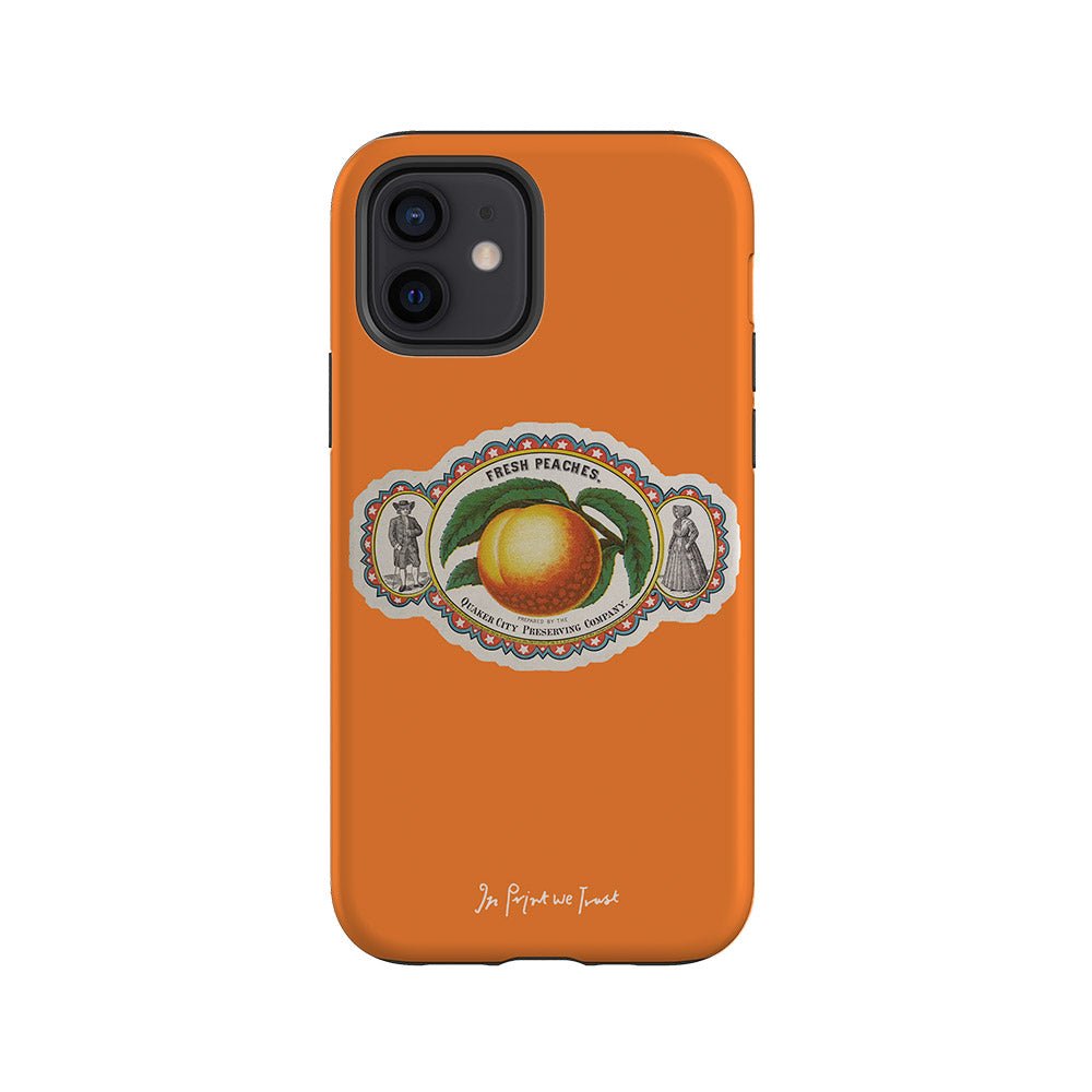 fresh peaches tough iPhone case - In Print We Trust