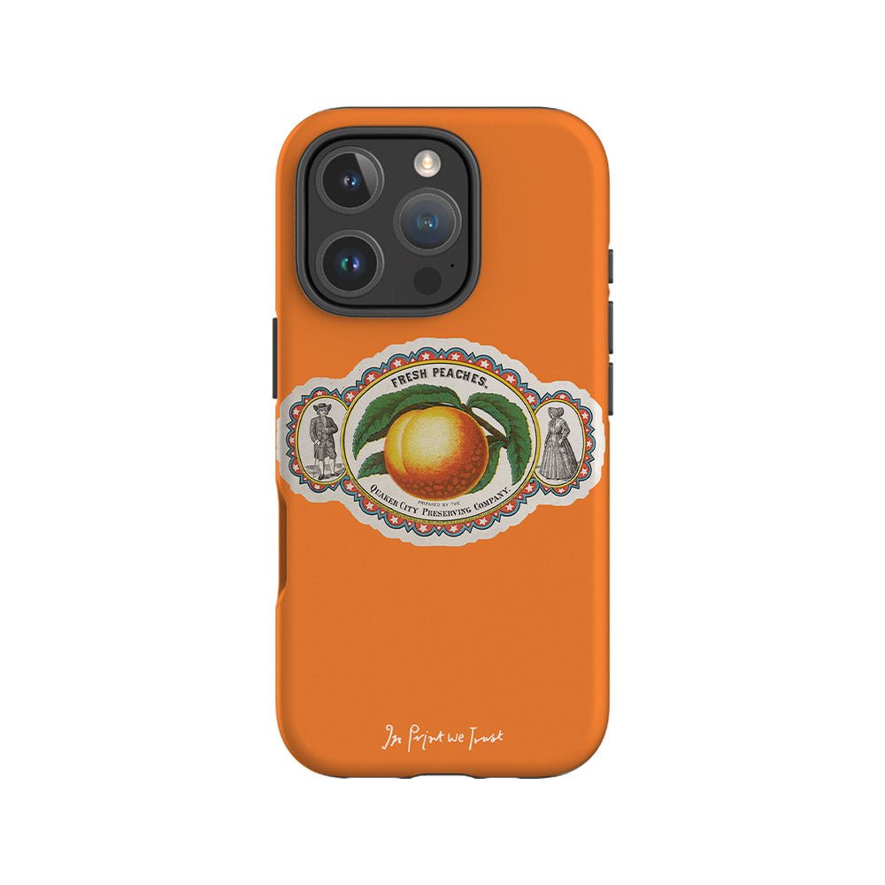 fresh peaches tough iPhone case - In Print We Trust