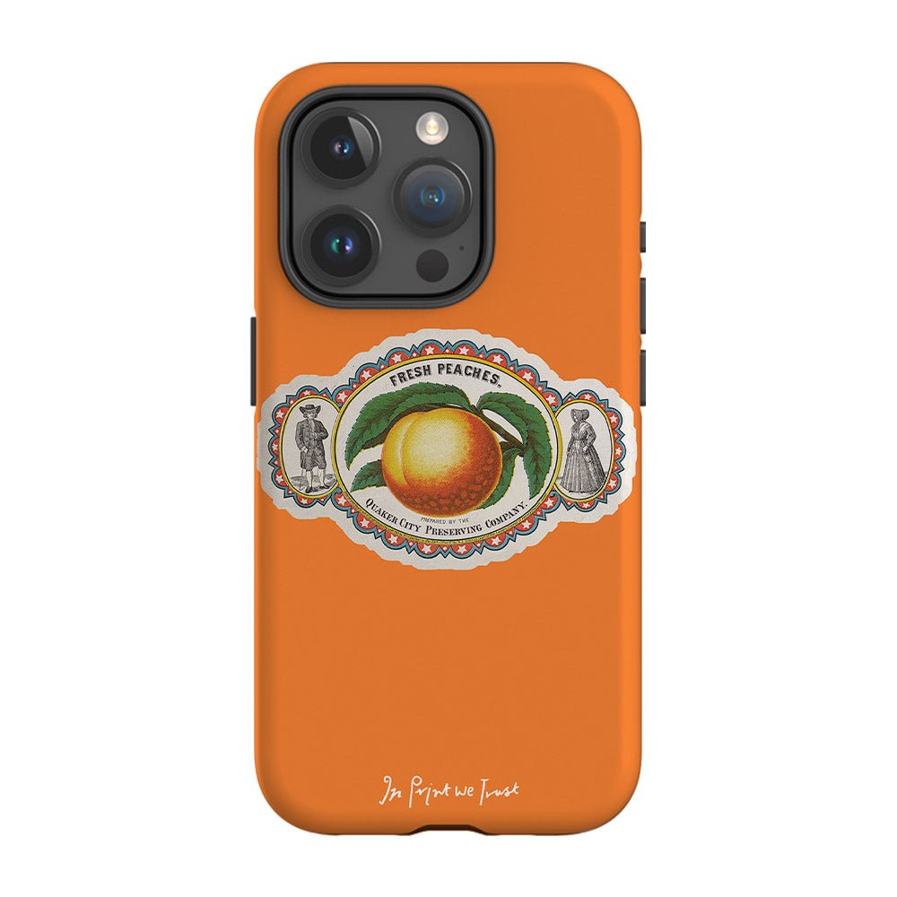 fresh peaches tough iPhone case - In Print We Trust