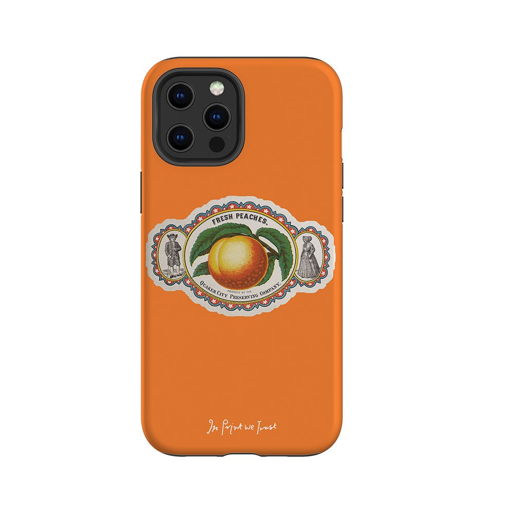 fresh peaches tough iPhone case - In Print We Trust