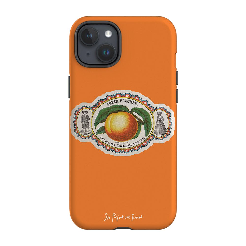 fresh peaches tough iPhone case - In Print We Trust