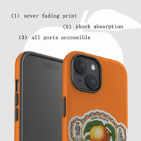 fresh peaches tough iPhone case - In Print We Trust