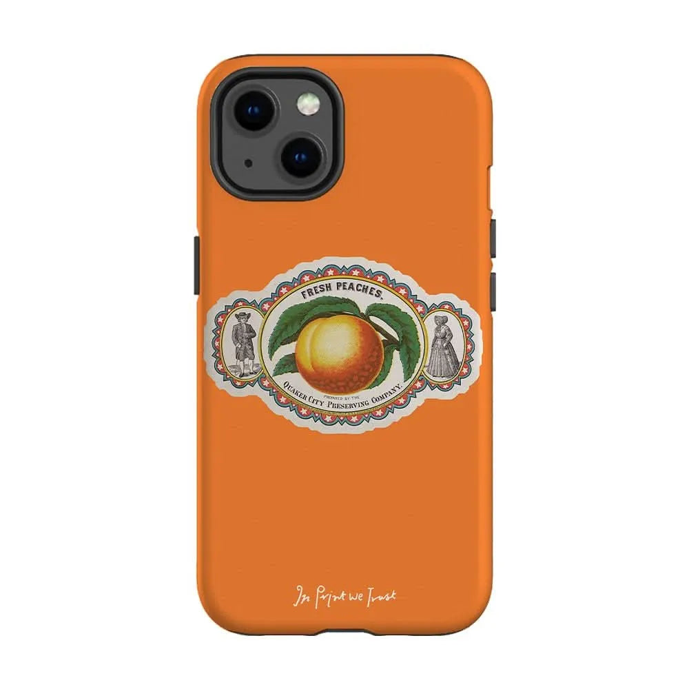 fresh peaches tough iPhone case - In Print We Trust