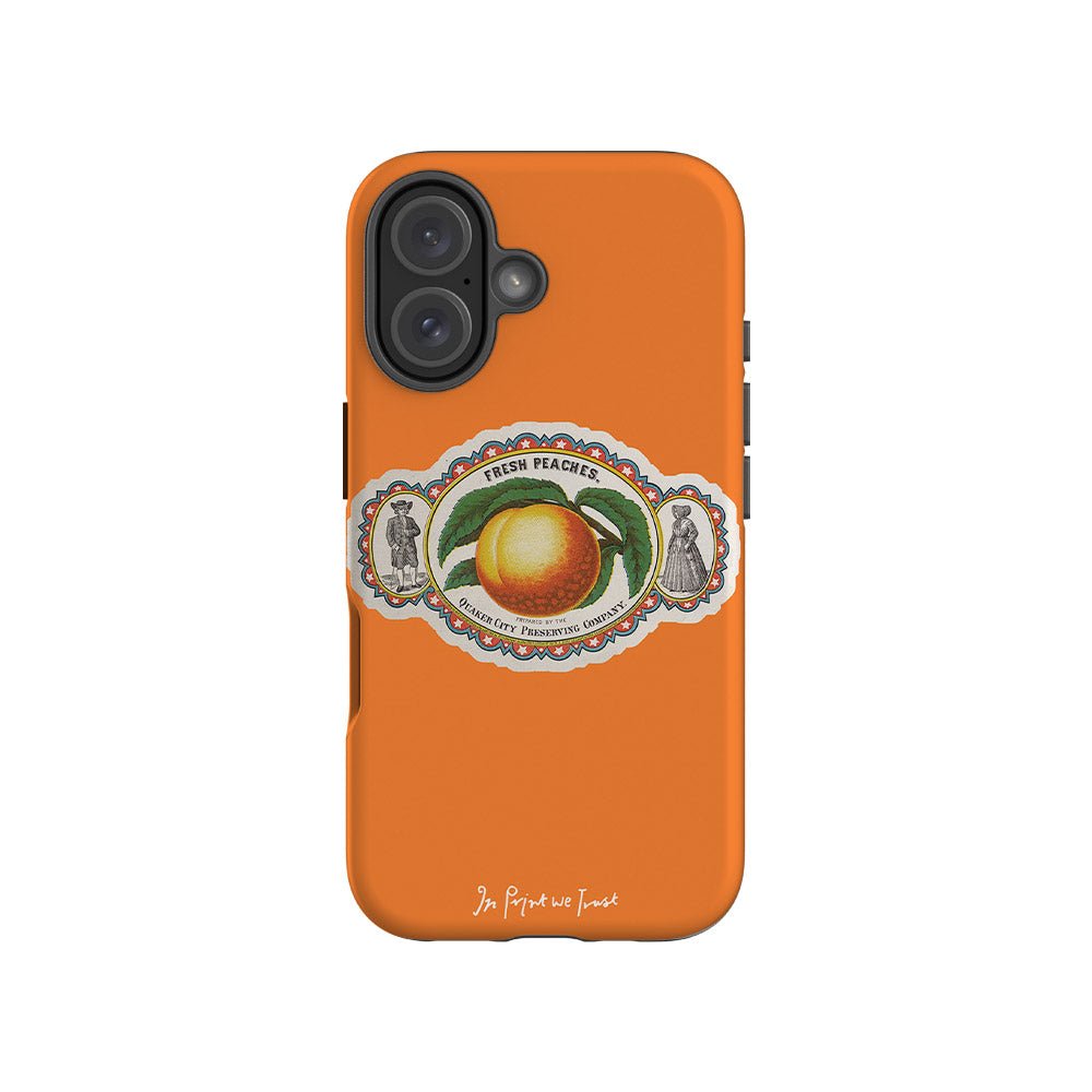 fresh peaches tough iPhone case - In Print We Trust