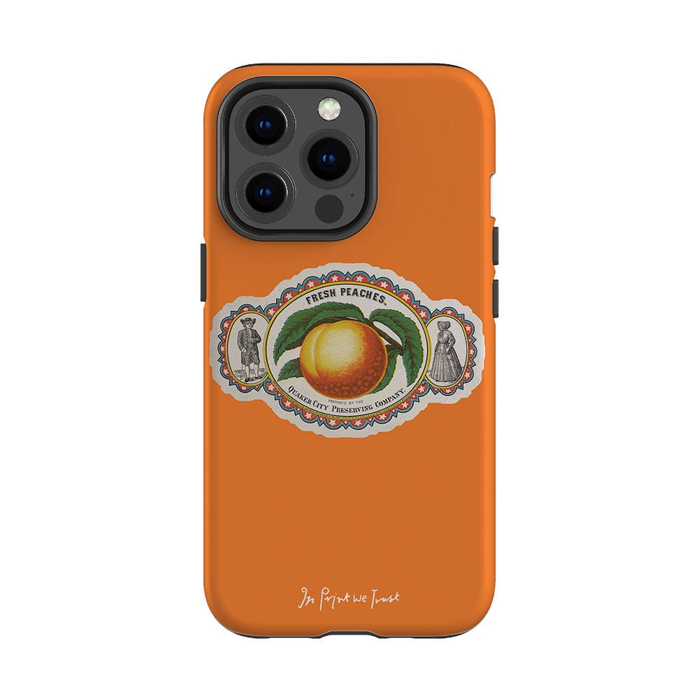 fresh peaches tough iPhone case - In Print We Trust