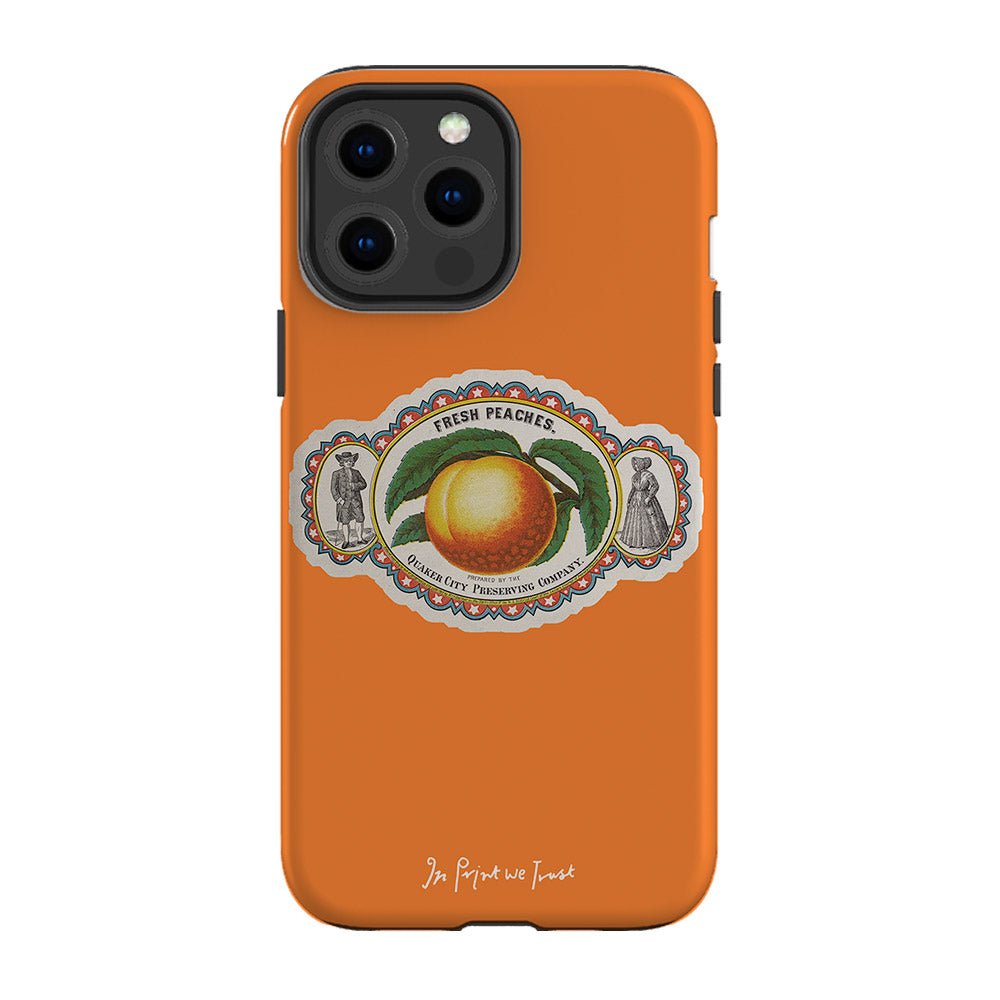 fresh peaches tough iPhone case - In Print We Trust