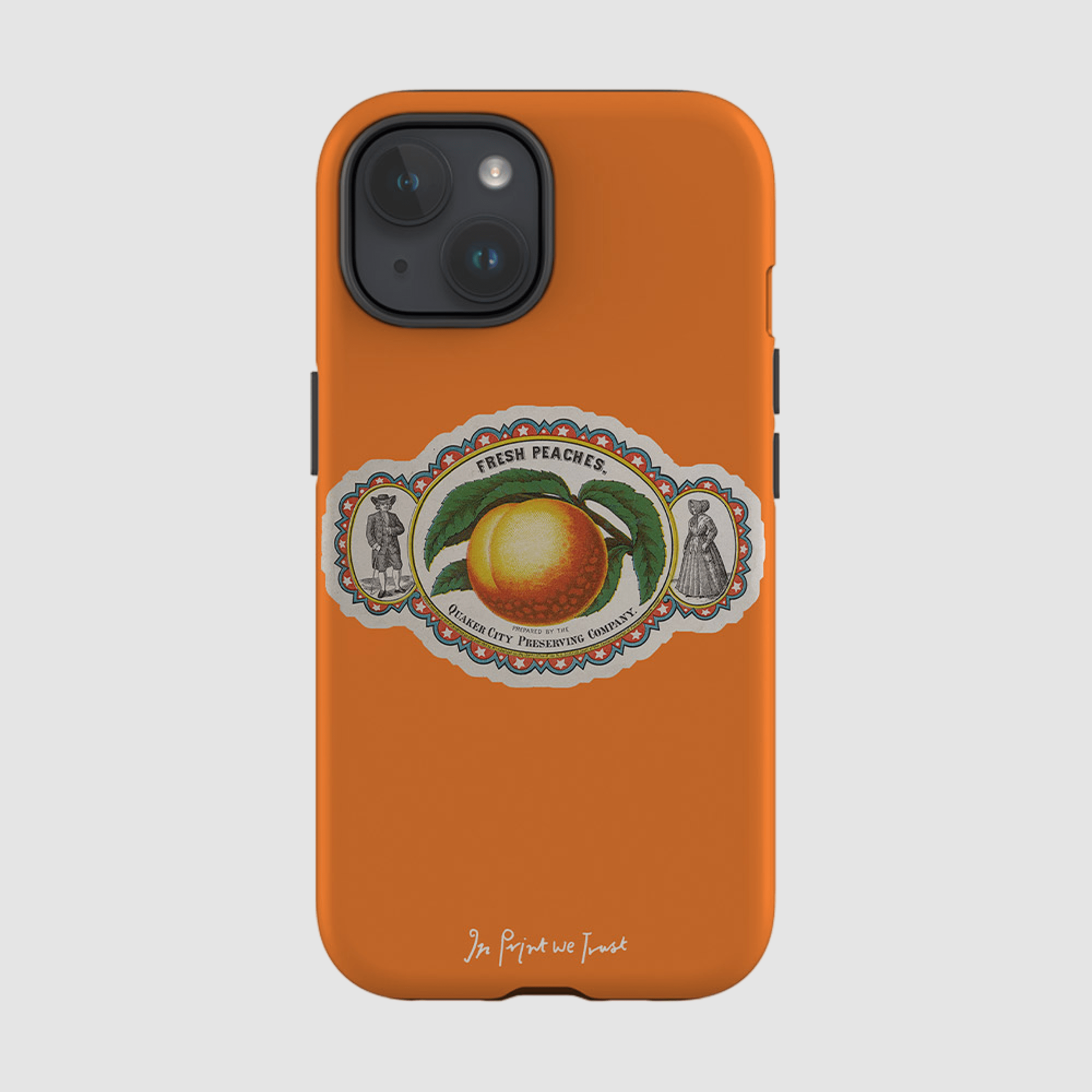 fresh peaches tough iPhone case - In Print We Trust