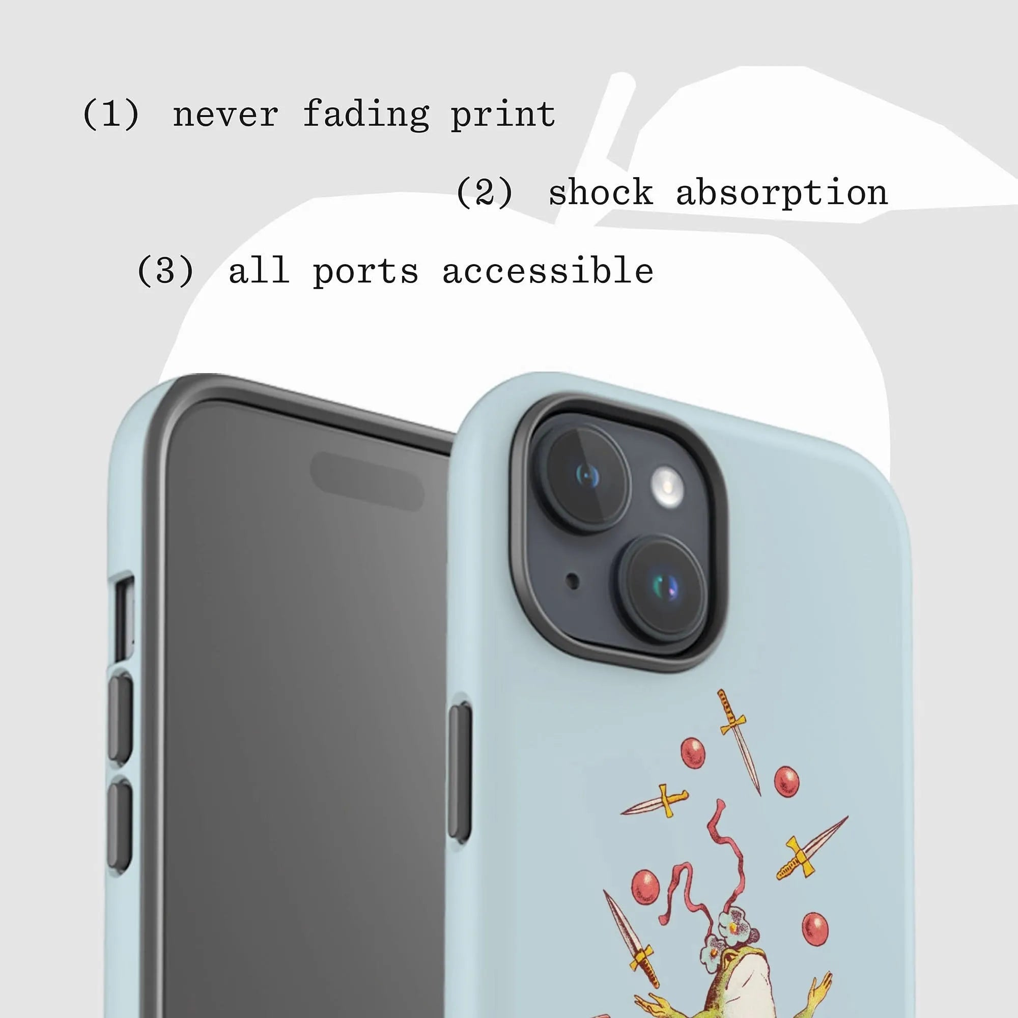 frog tough iPhone case - In Print We Trust