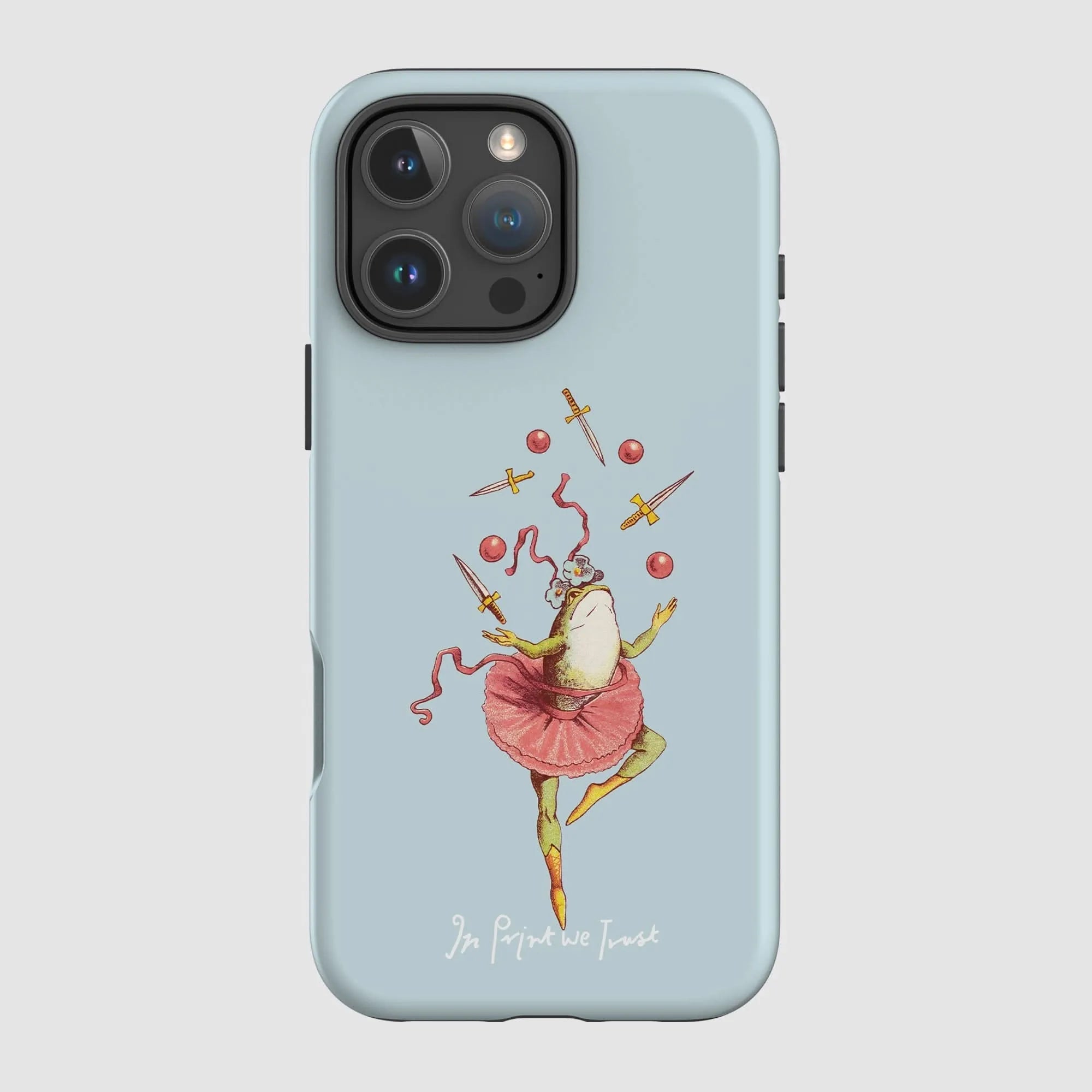frog tough iPhone case - In Print We Trust