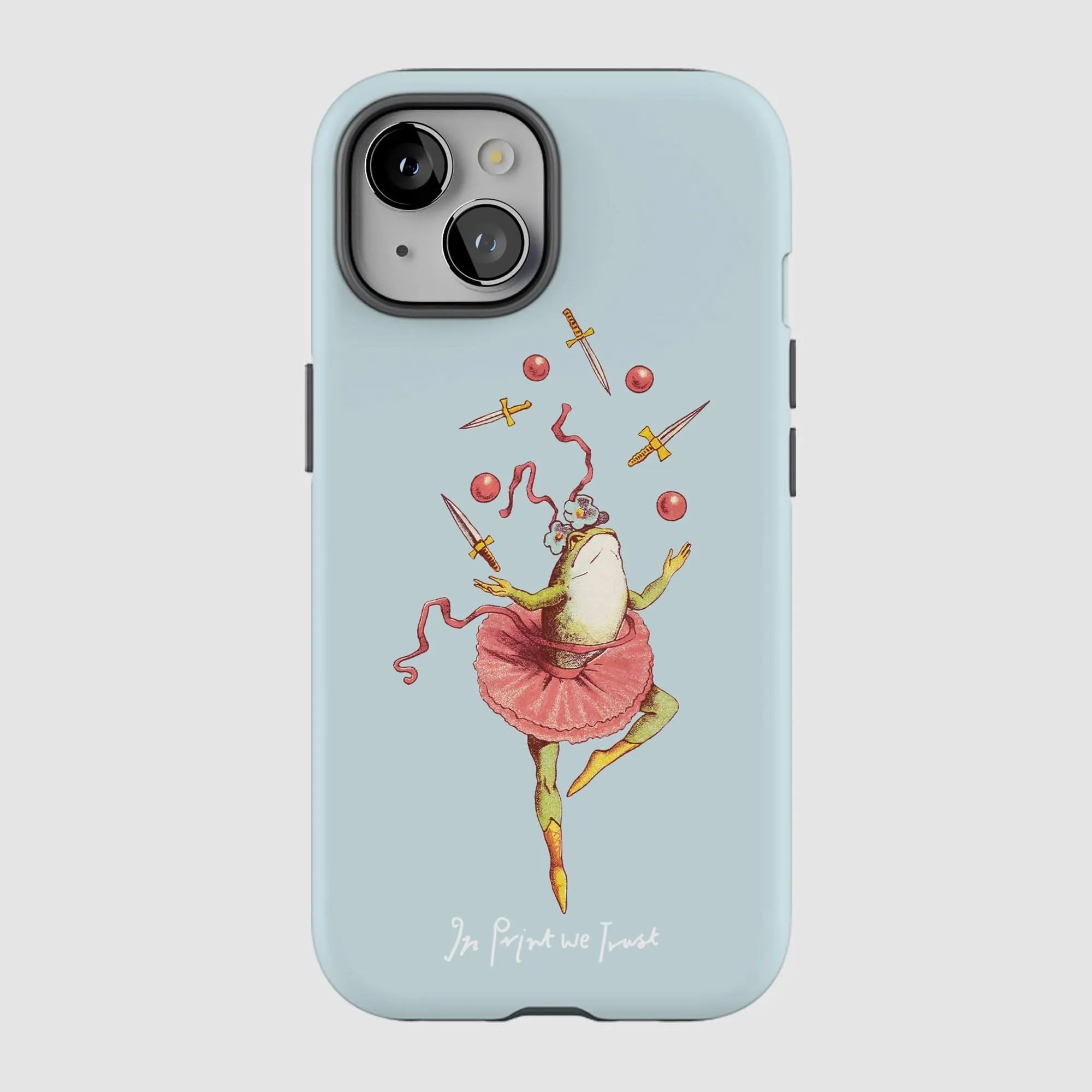 frog tough iPhone case - In Print We Trust