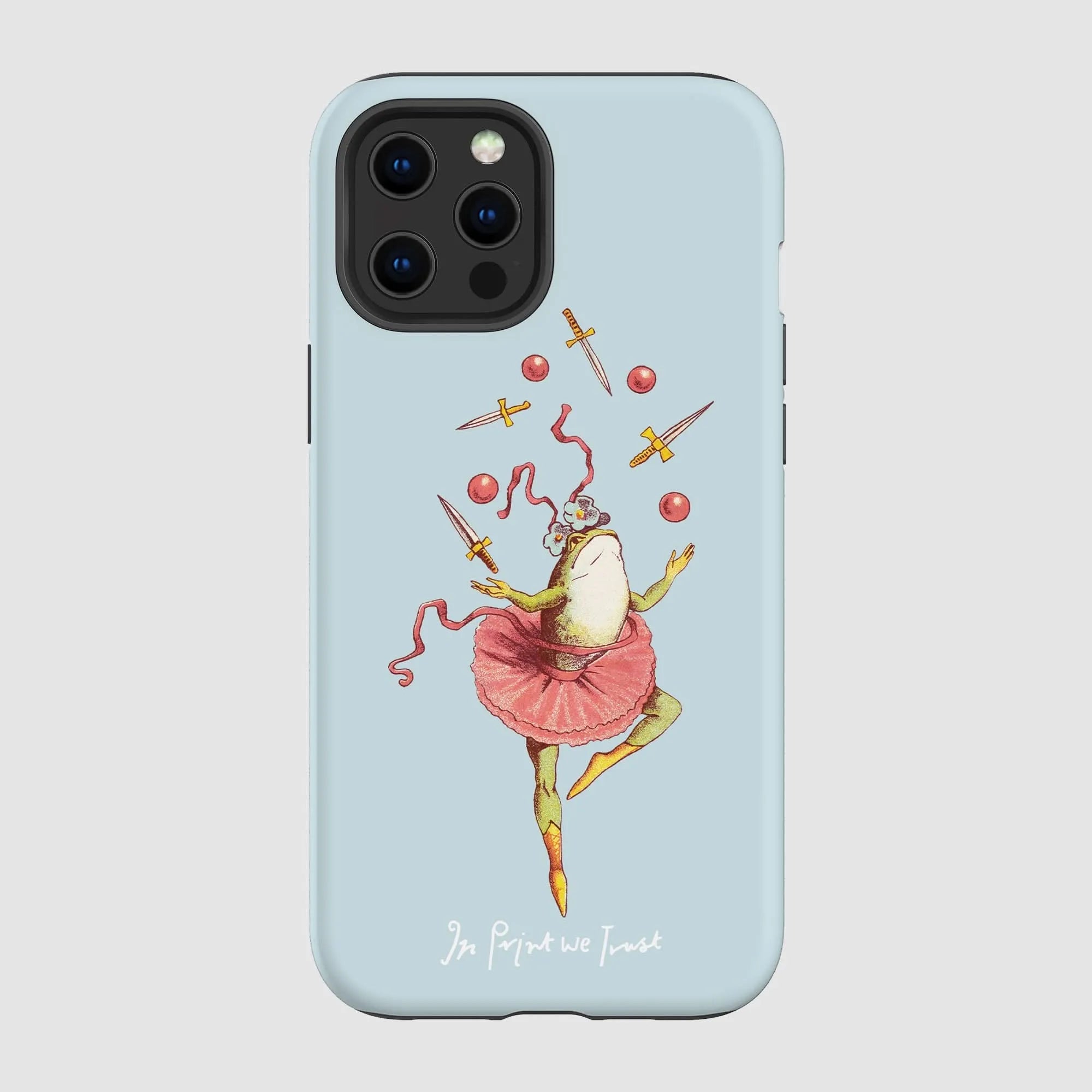 frog tough iPhone case - In Print We Trust