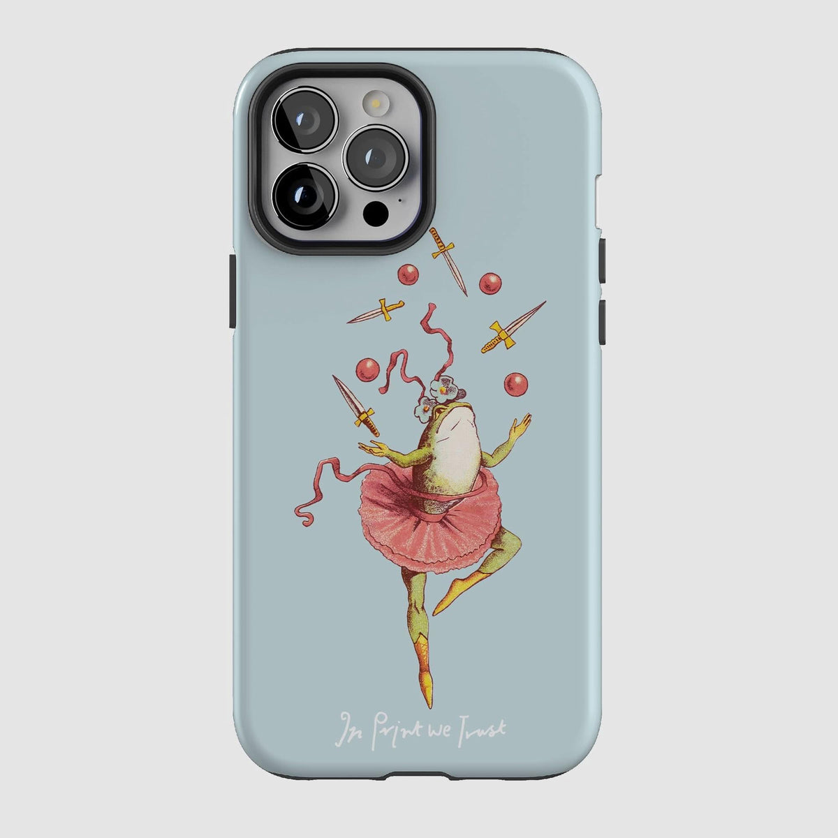 frog tough iPhone case - In Print We Trust