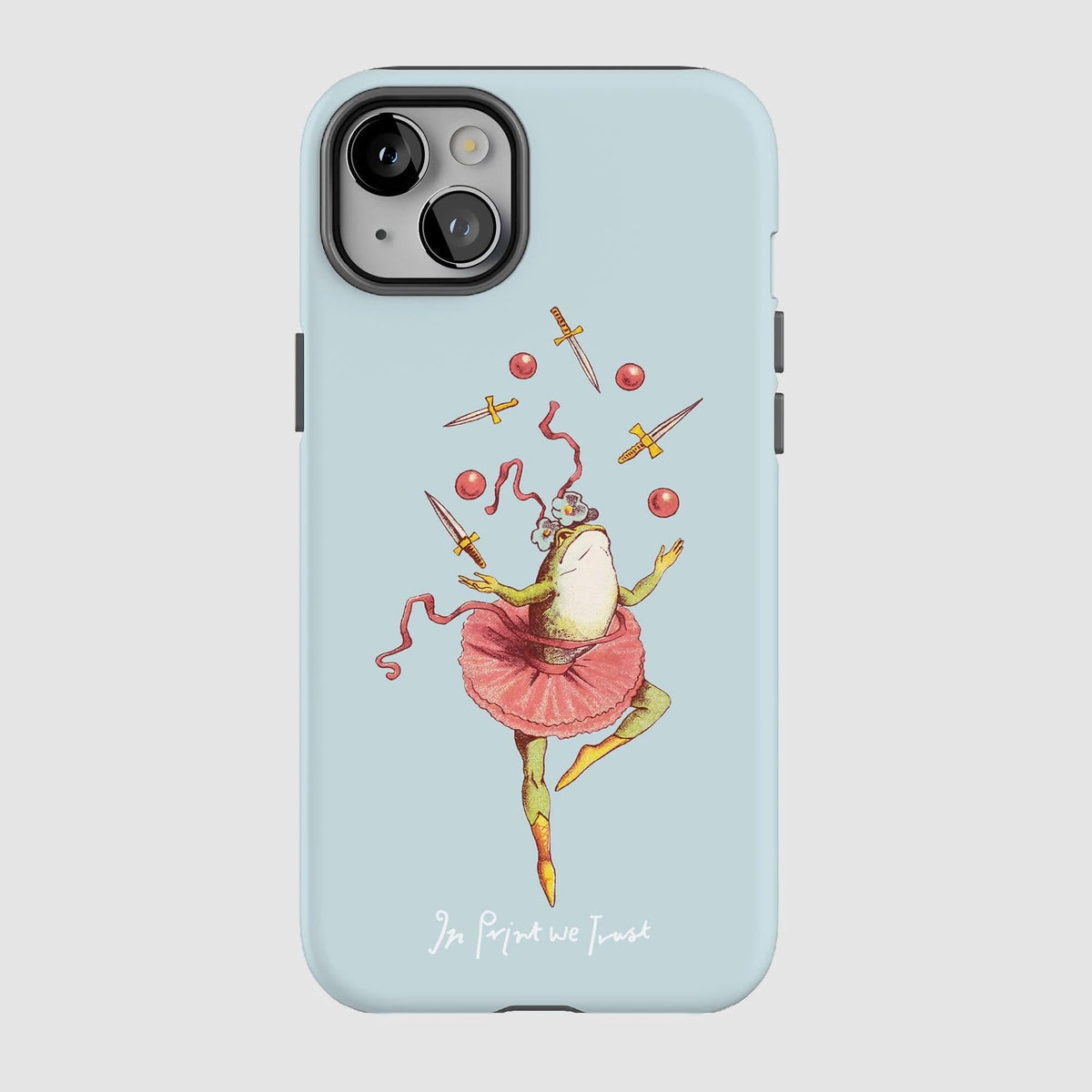 frog tough iPhone case - In Print We Trust