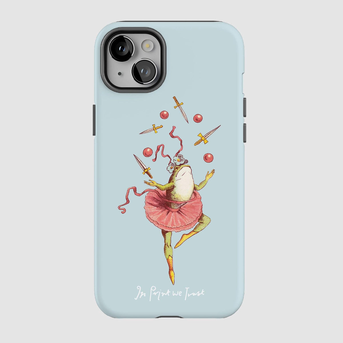 frog tough iPhone case - In Print We Trust