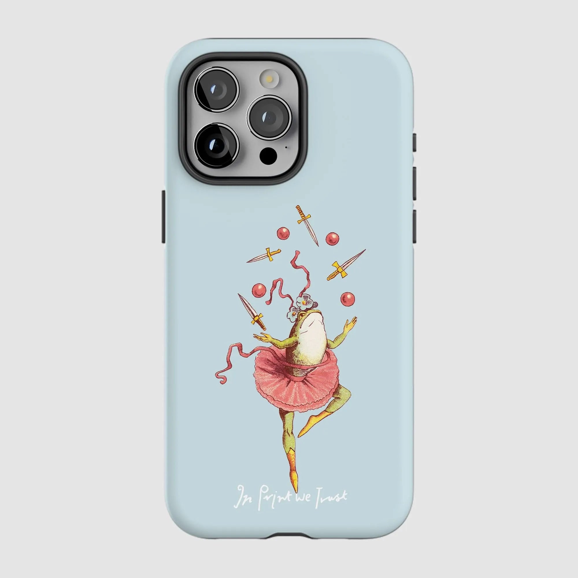 frog tough iPhone case - In Print We Trust