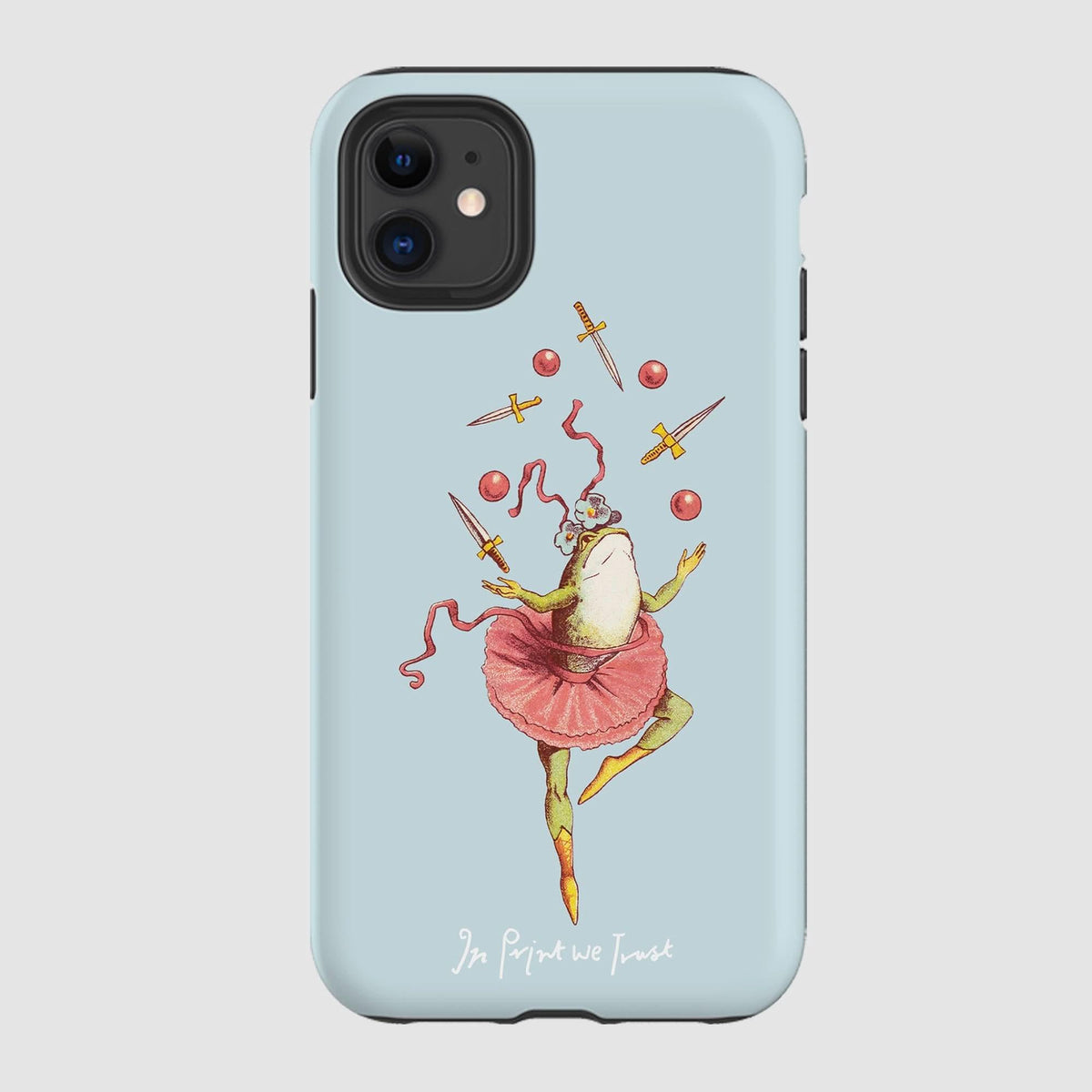 frog tough iPhone case - In Print We Trust