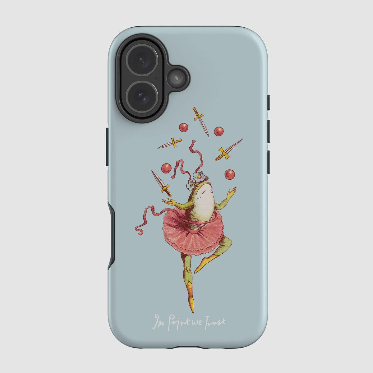 frog tough iPhone case - In Print We Trust