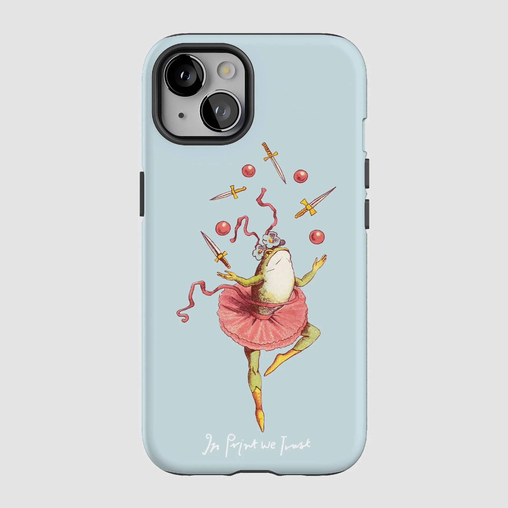 frog tough iPhone case - In Print We Trust