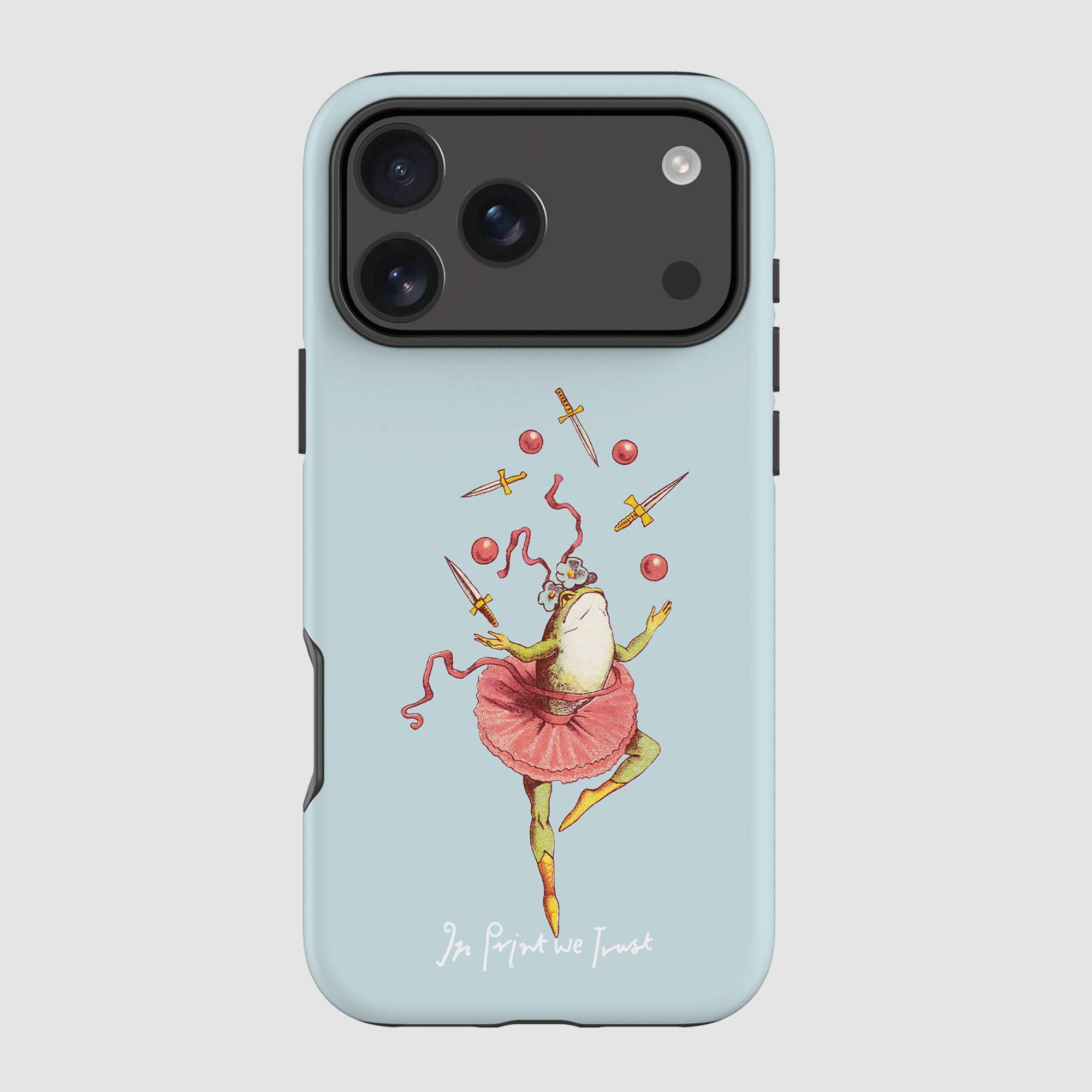 frog tough iPhone case - In Print We Trust