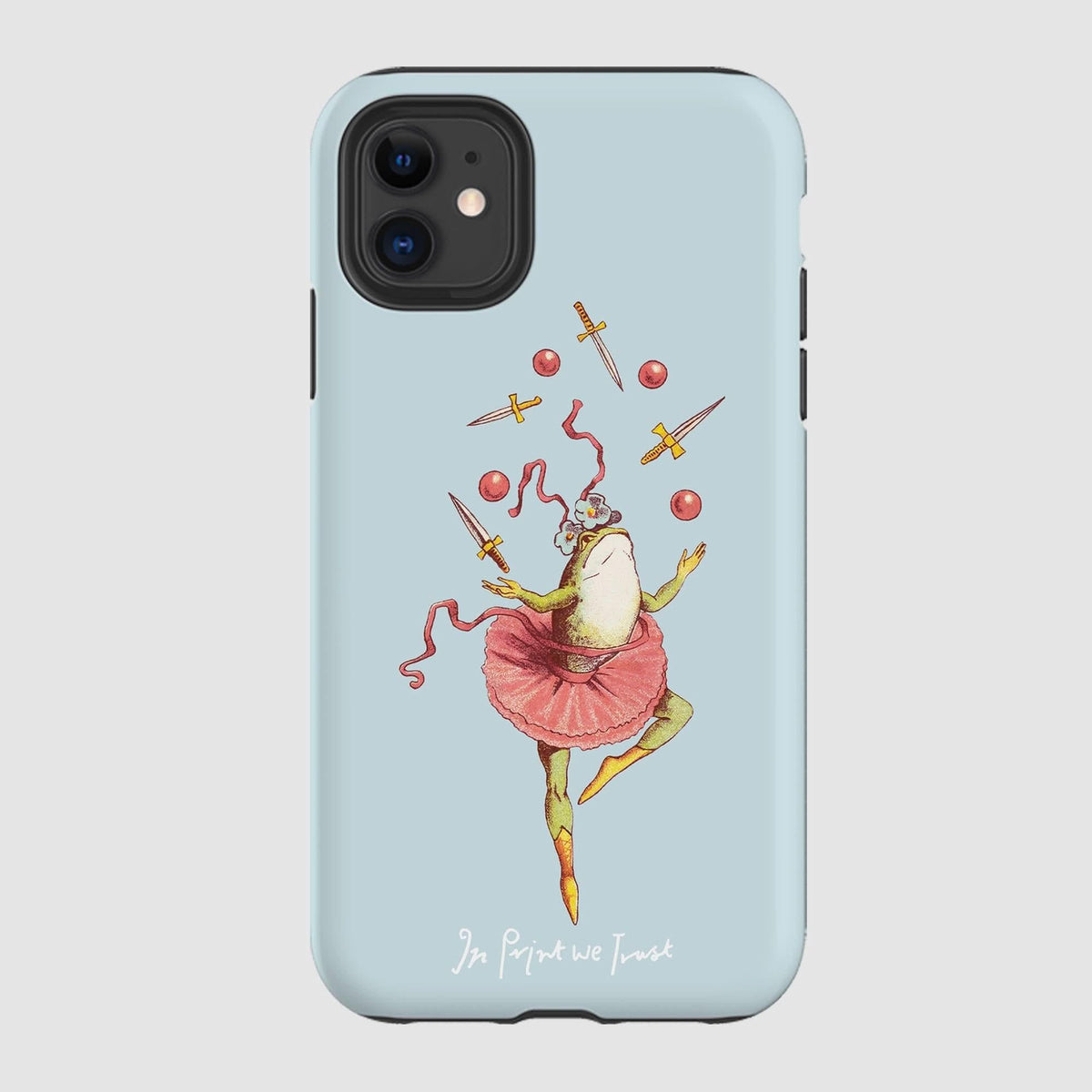 frog tough iPhone case - In Print We Trust