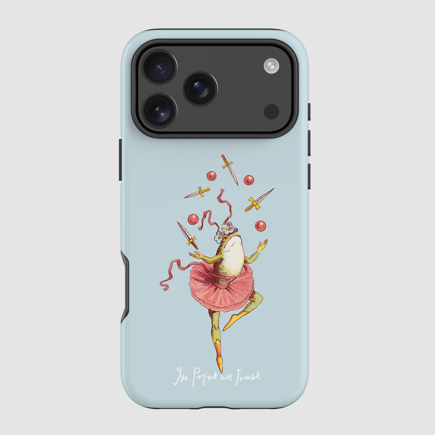 frog tough iPhone case - In Print We Trust