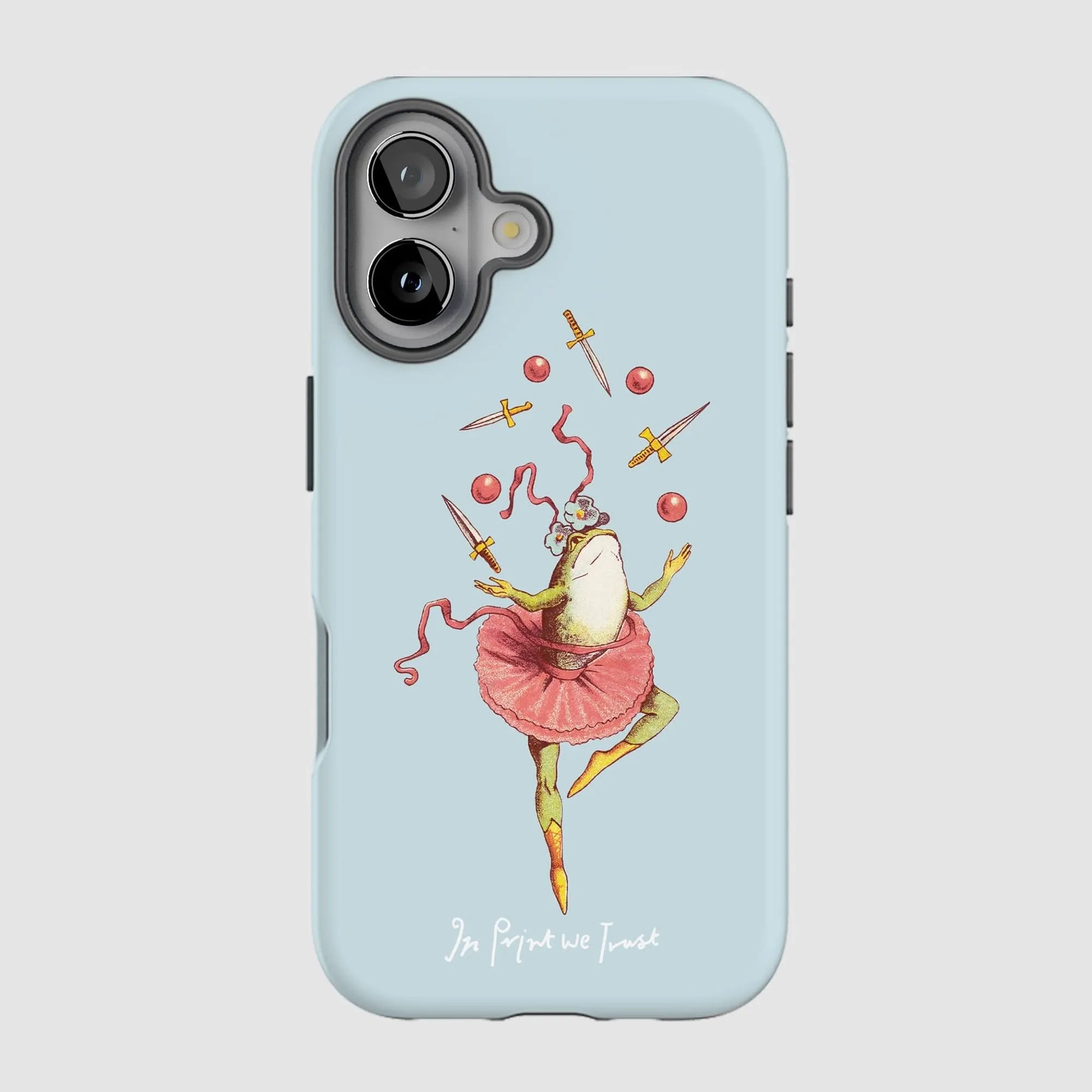 frog tough iPhone case - In Print We Trust