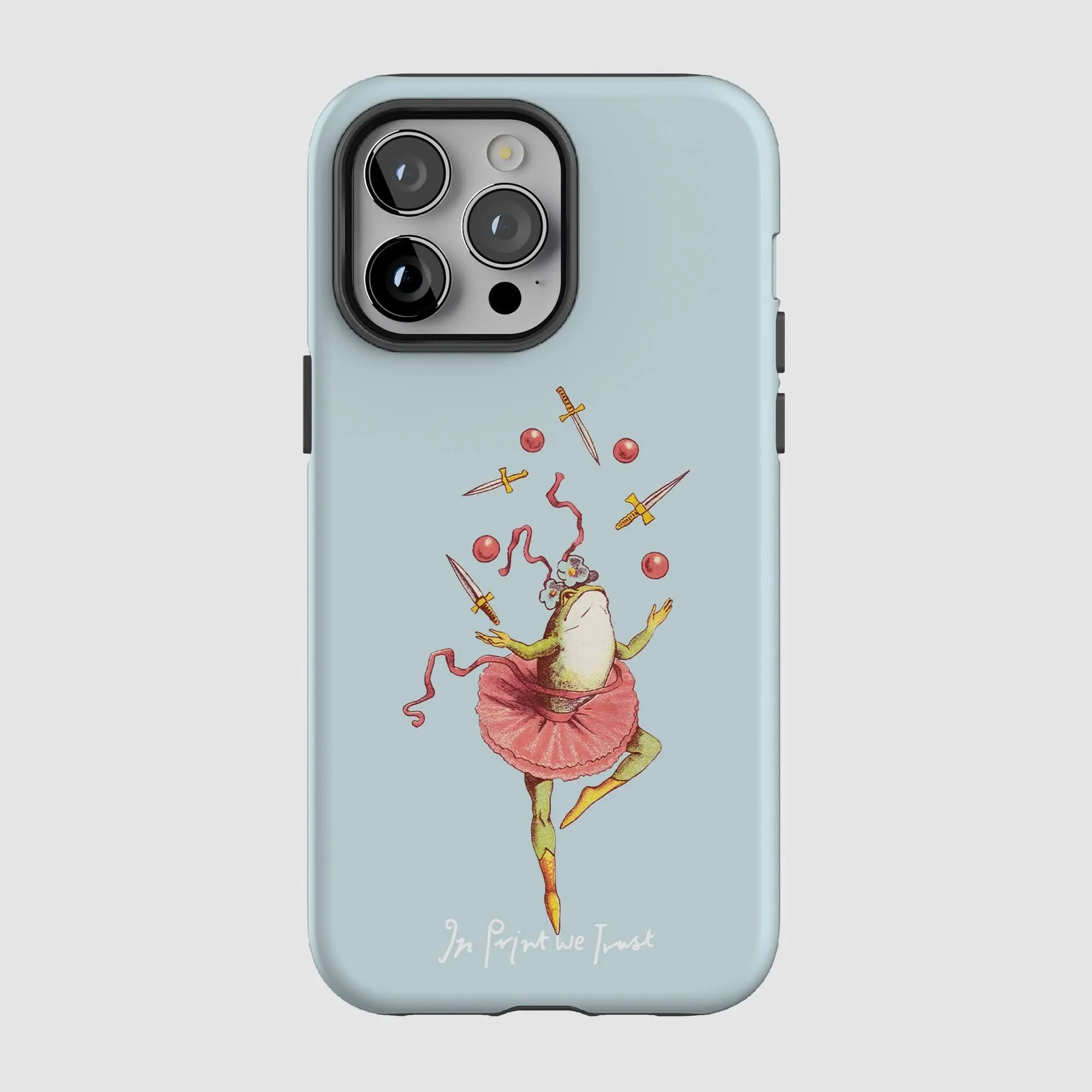 frog tough iPhone case - In Print We Trust