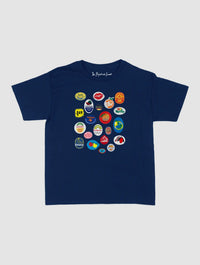 fruit stickers baby tee - In Print We Trust
