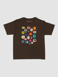 fruit stickers baby tee - In Print We Trust
