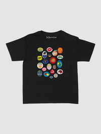 fruit stickers baby tee - In Print We Trust