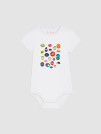 fruit stickers bodysuit for babies - In Print We Trust