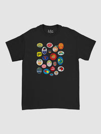 fruit stickers classic tee - In Print We Trust