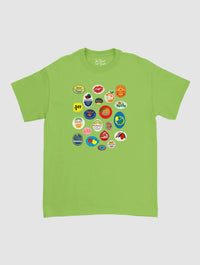 fruit stickers classic tee - In Print We Trust