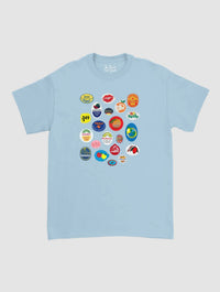 fruit stickers classic tee - In Print We Trust