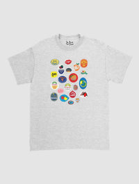 fruit stickers classic tee - In Print We Trust