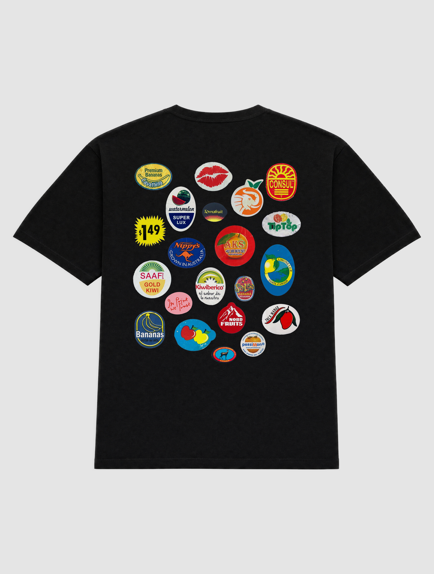 fruit stickers heavyweight tee