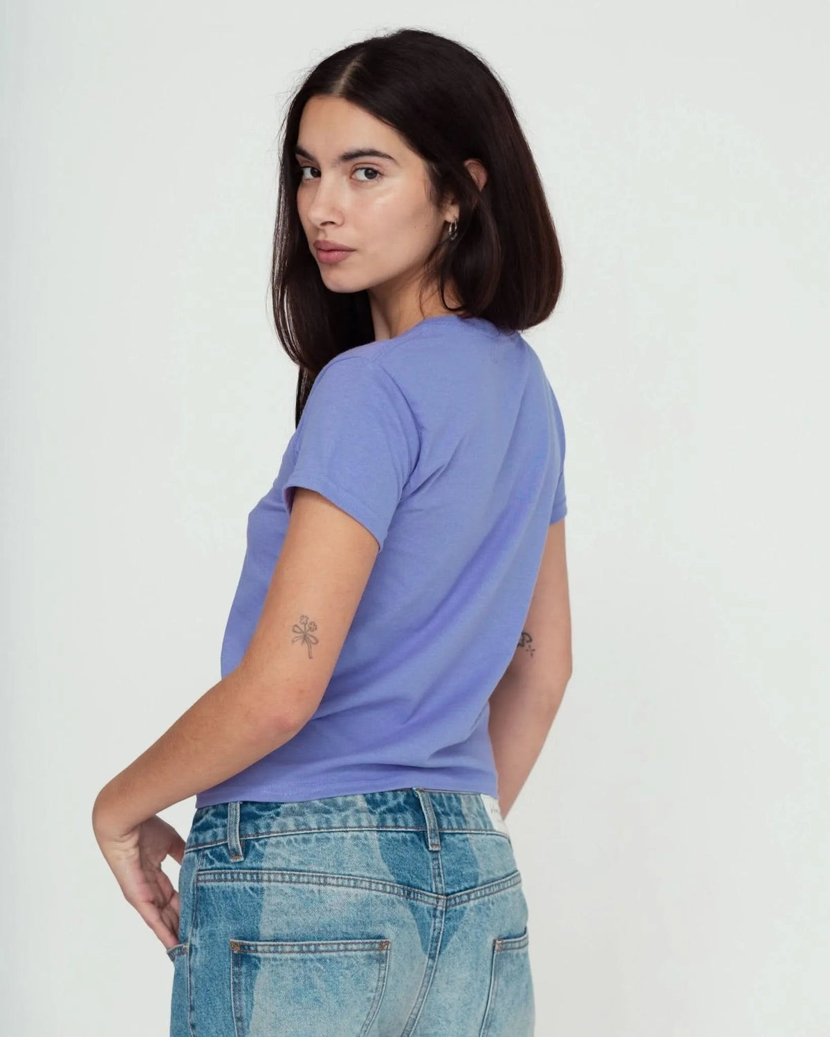 fuchsia baby tee - In Print We Trust