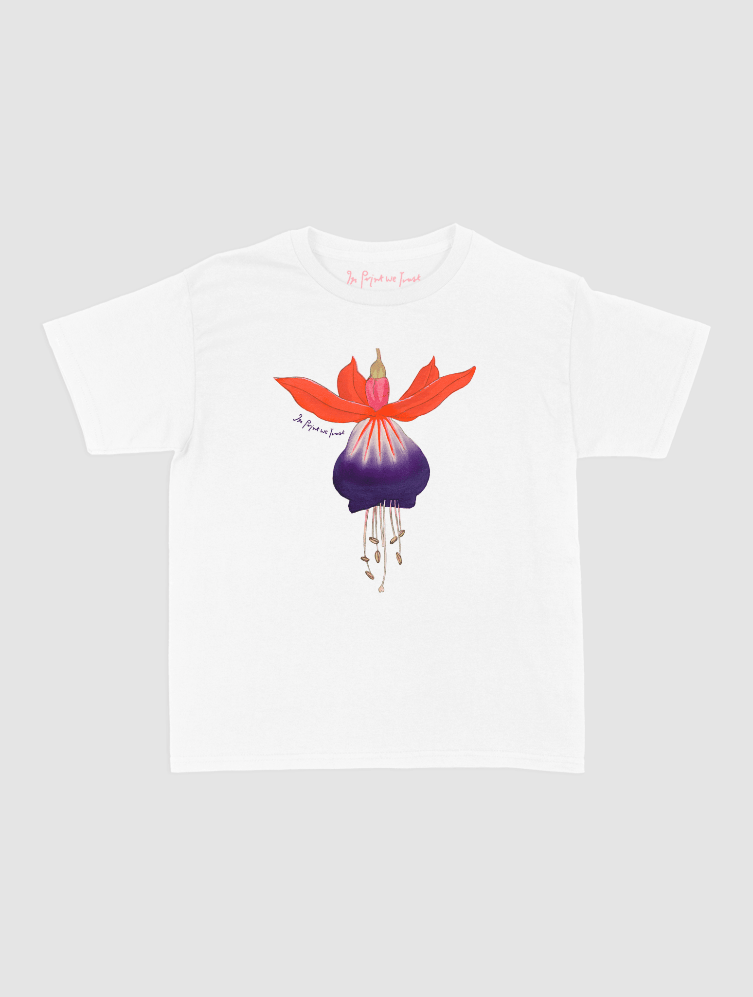 fuchsia baby tee - In Print We Trust