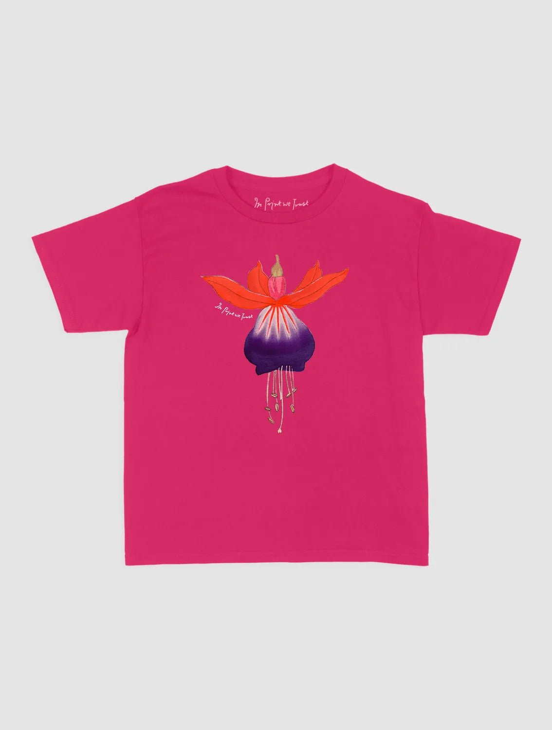 fuchsia baby tee - In Print We Trust