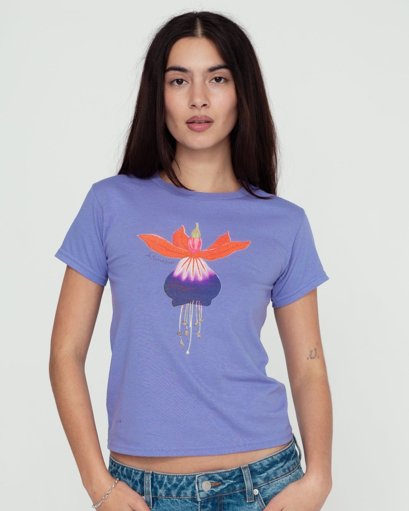 fuchsia baby tee - In Print We Trust