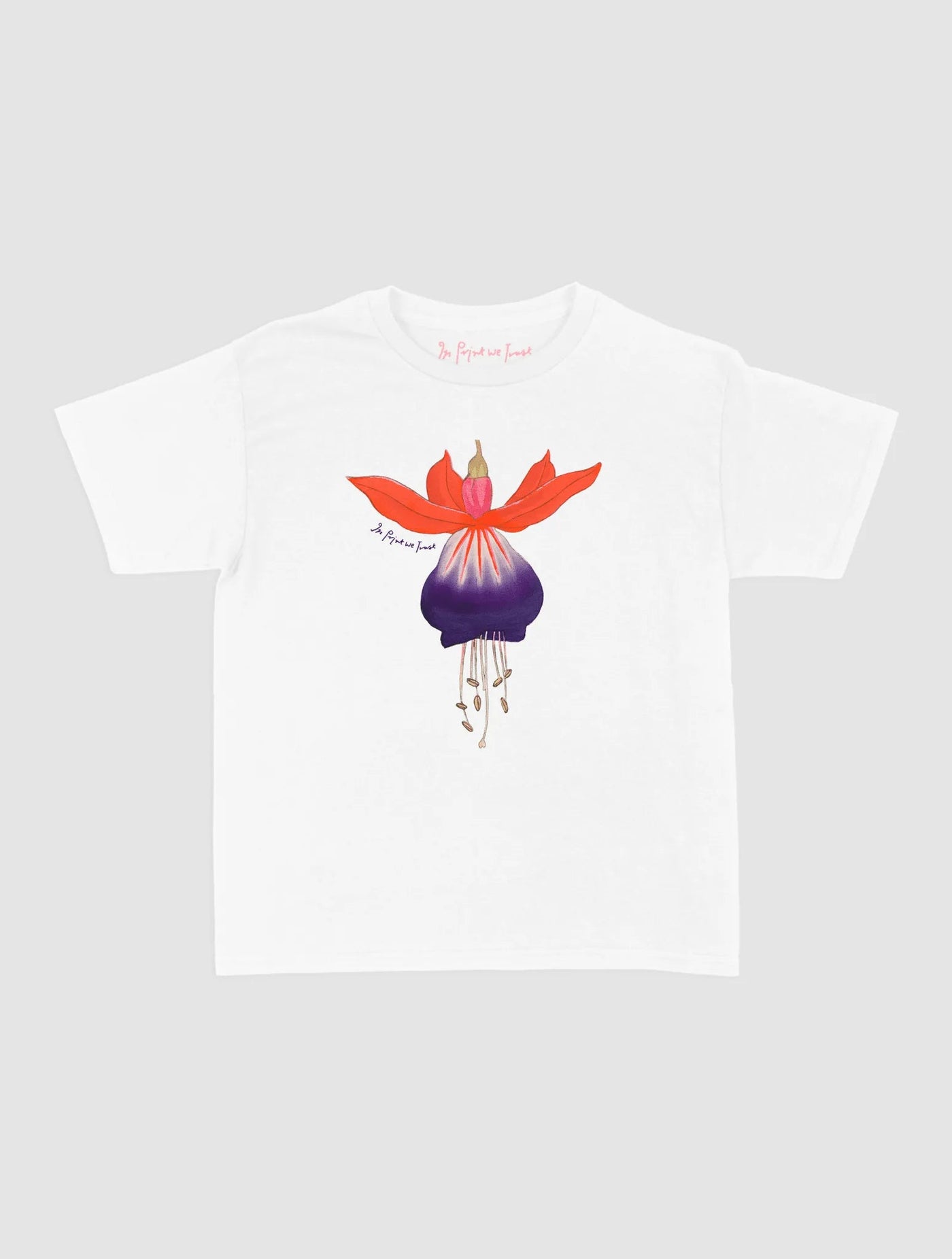 fuchsia baby tee - In Print We Trust