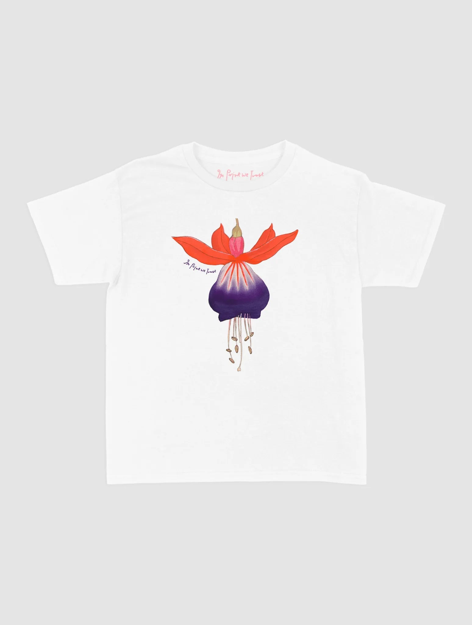 fuchsia baby tee - In Print We Trust