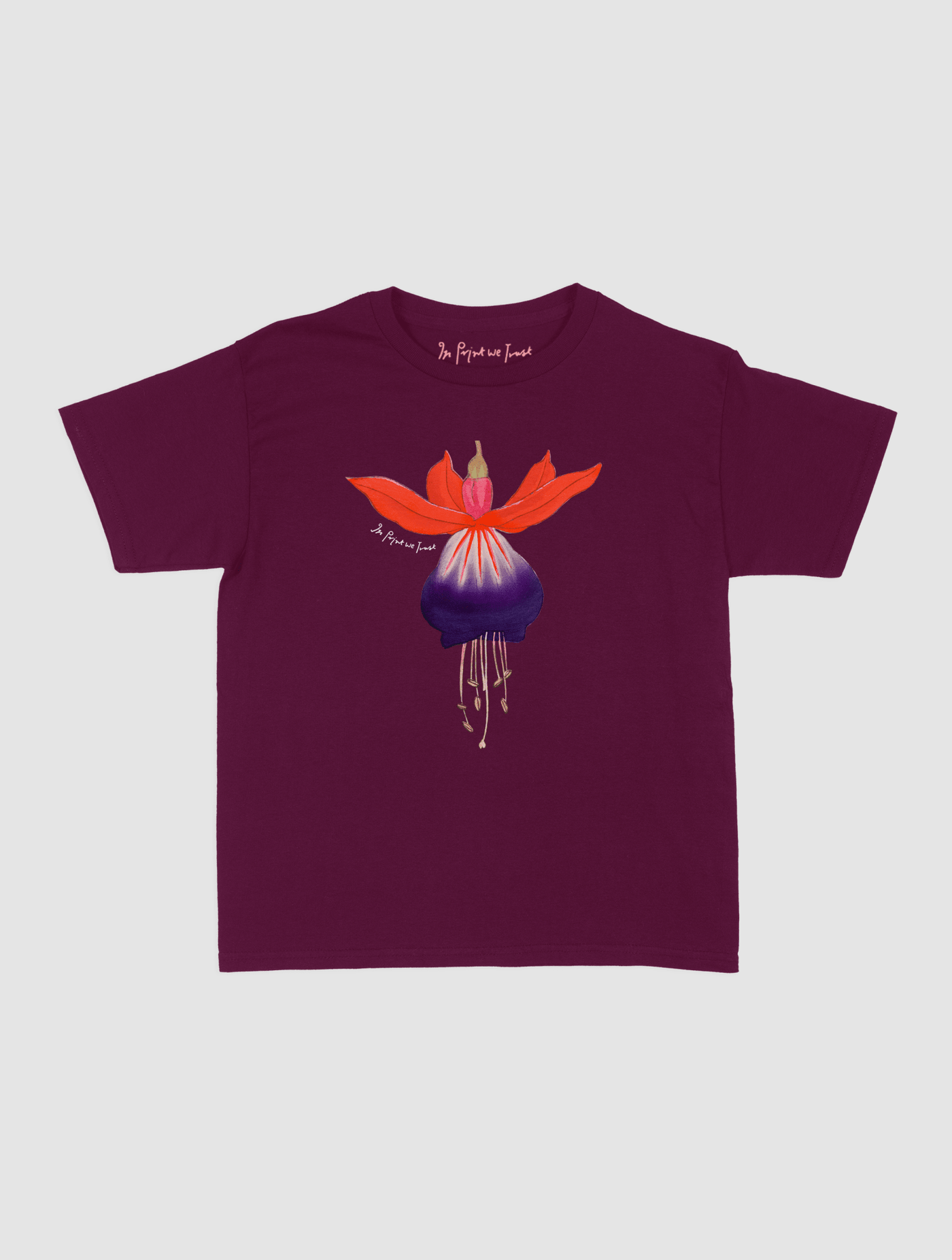 fuchsia baby tee - In Print We Trust