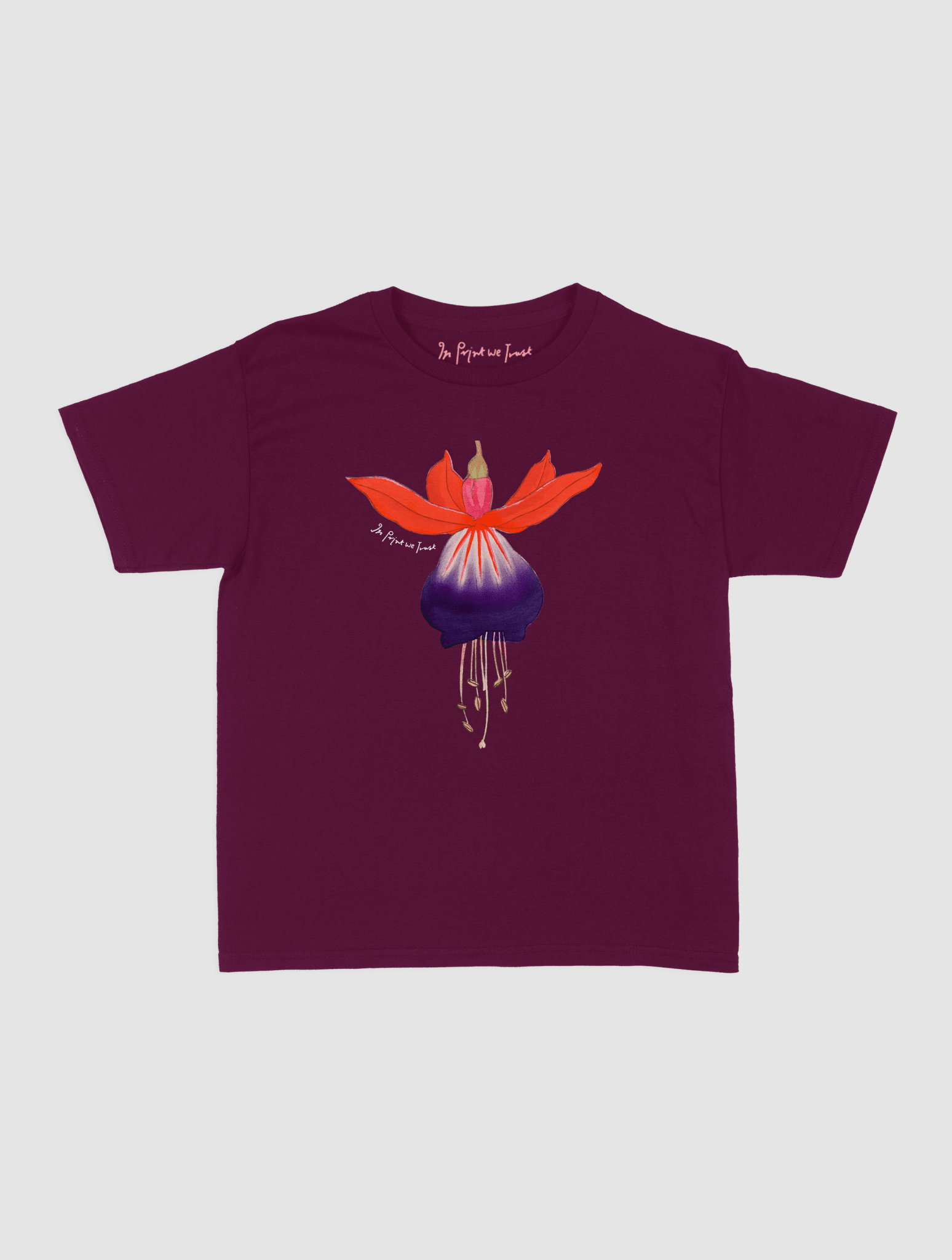 fuchsia baby tee - In Print We Trust