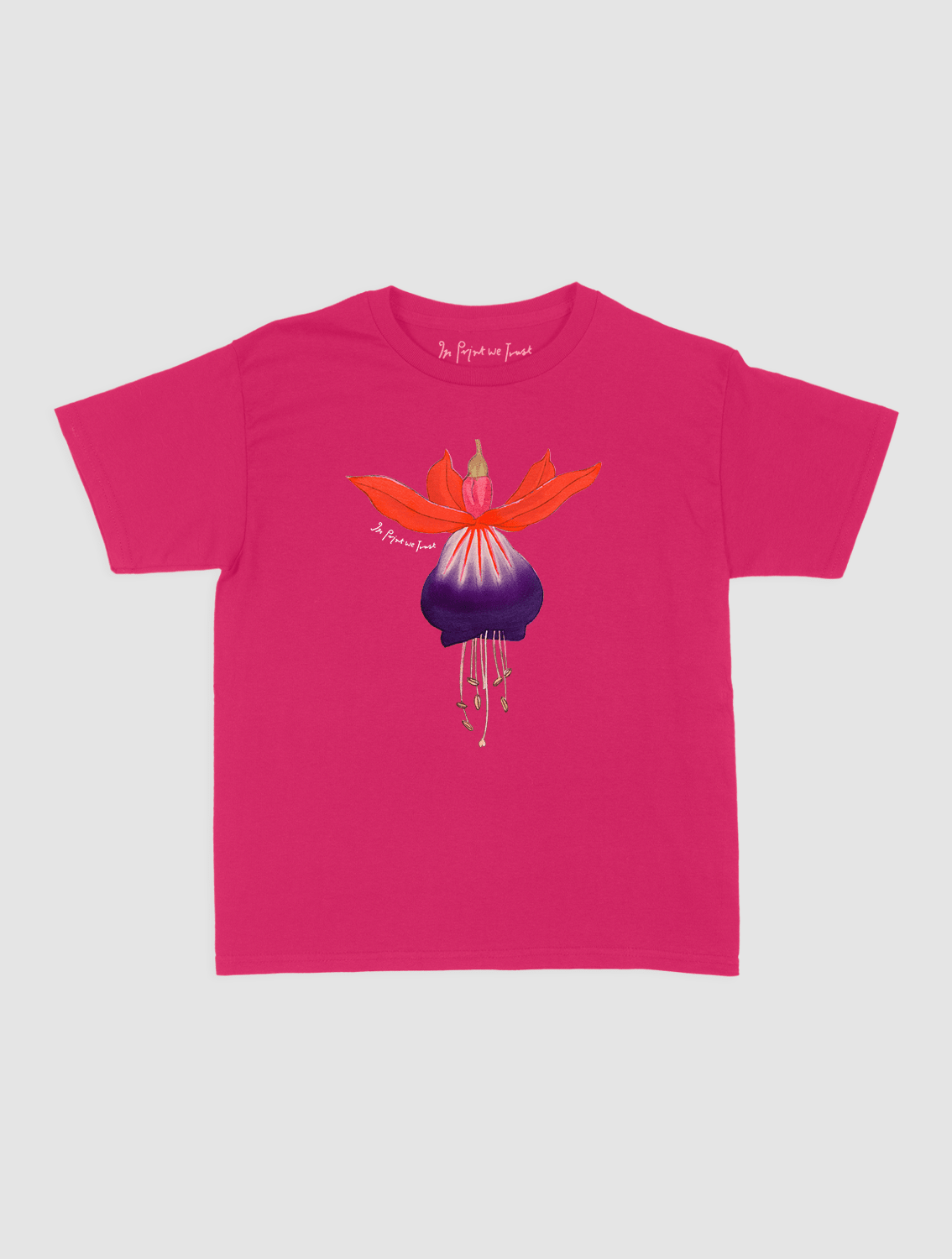 fuchsia baby tee - In Print We Trust