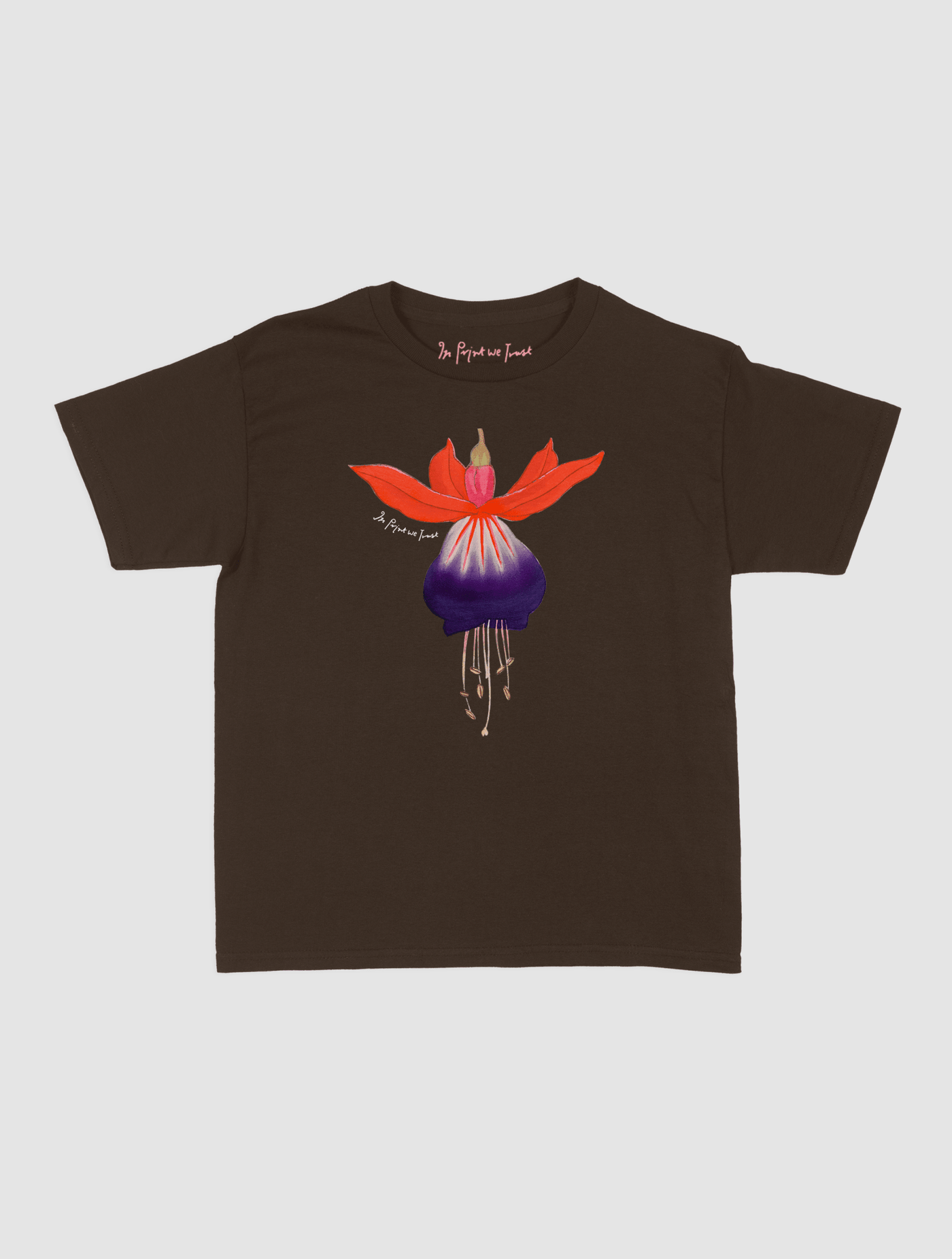 fuchsia baby tee - In Print We Trust