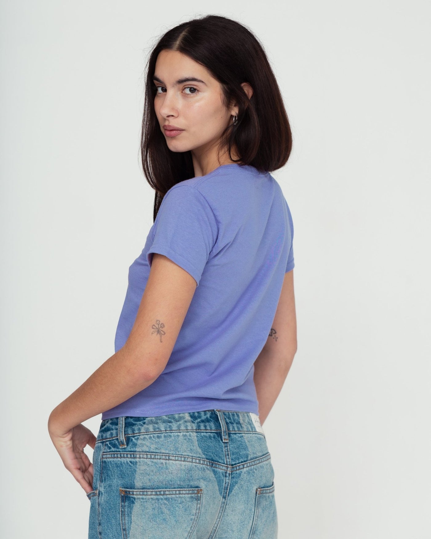 fuchsia baby tee - In Print We Trust